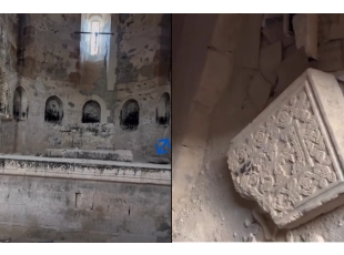 Ադրբեջանցիները պղծել են օկուպացված Արցախում գտնվող Երից Մանկանց վանքը